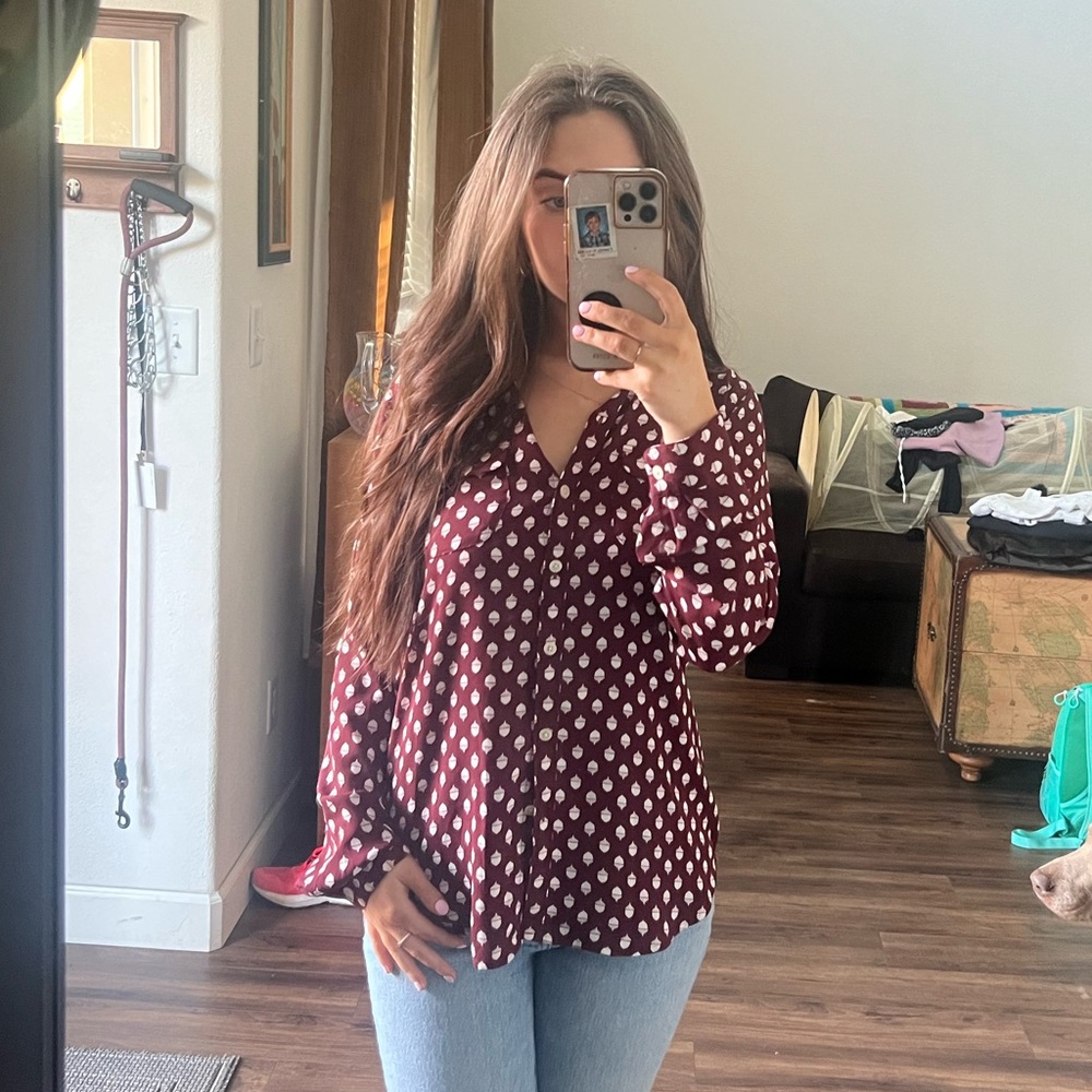 The LOFT acorn blouse